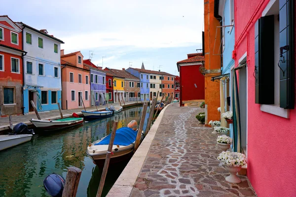 Isla de Burano en Venecia — Foto de Stock