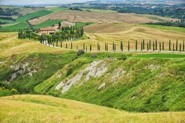 Toskana kırsal manzara