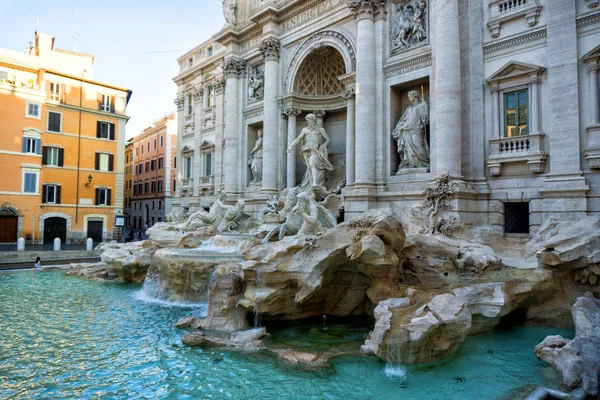 Roma'da de trevi Çeşmesi — Stok fotoğraf