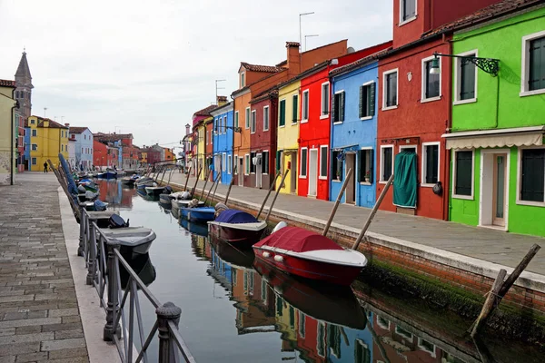 Isla de Burano en Venecia — Foto de Stock