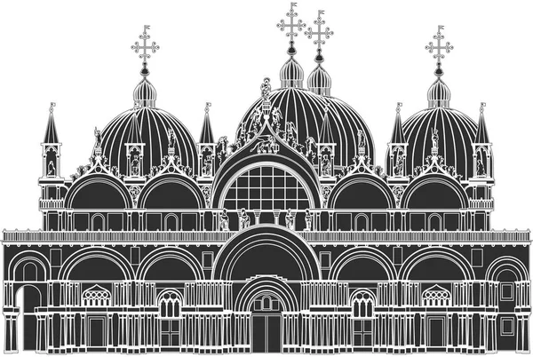 Basílica de San Marco em Veneza — Vetor de Stock