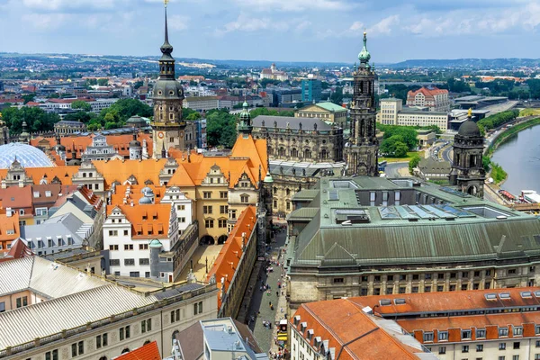 Panorama města Drážďany — Stock fotografie