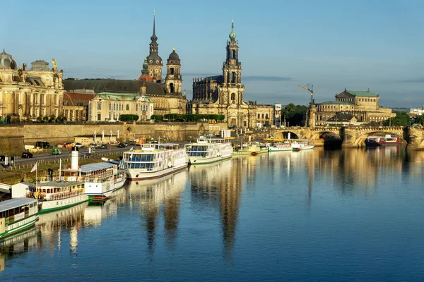 Dresden 'in tarihi şehir merkezi — Stok fotoğraf