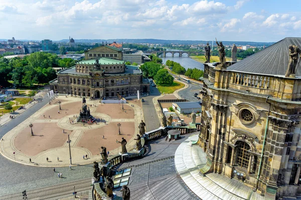 Panorama över Dresden — Stockfoto