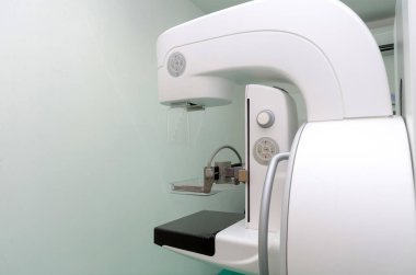 Ameliyathane mamografi röntgen sistemi cihazı hastane, laboratuar, kanser ve hastalığı tedavi, geçmiş hasta kayıt rapor, araştırma tıbbi teşhis ve sağlık teknoloji kavramı