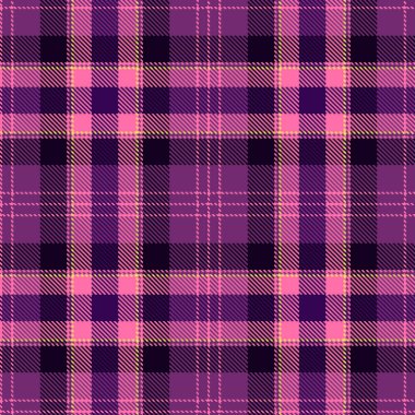 Tartan seamless modeli. Mor ve pembe kareli. Tartan flanel arka plan. Trendy fayans illüstrasyon duvar kağıtları için