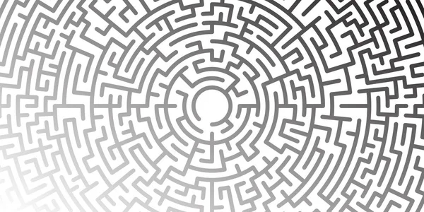 Pozadí Grafický Abstraktní Geometrie Labyrint Geometrické Pozadí Kruh Černý Bludiště — Stockový vektor