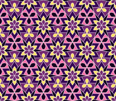 Soyut desen Arap tarzı. Sorunsuz vektör arka plan. Arabesk arka plan deseni.