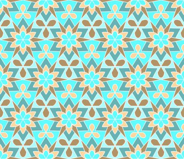 Soyut desen Arap tarzı. Sorunsuz vektör arka plan. Arabesk arka plan deseni.