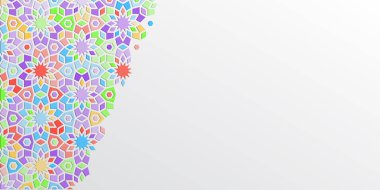 Arapça İslam. Fas desen. Tekstil süsleme. Arapça çiçek sınır. İslam süsleme vektör. Süs.