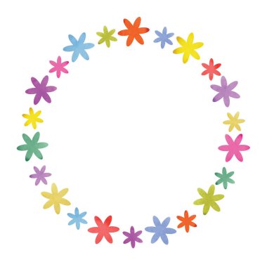 Modern suluboya renkli resimde beyaz zemin üzerinde. Dekorasyon öğesi. Çiçek illüstrasyon. Grafik tasarım öğesi.