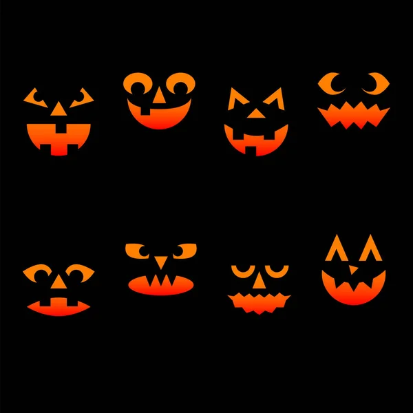 Banner sütőtök, meghívó vektor elem. Meghívókártya-készlet Horror Halloween-háttér sütőtök. Halloween Party kísérteties design elem. Vektor dekoráció design. Kártyasablon ünneplése. — Stock Vector