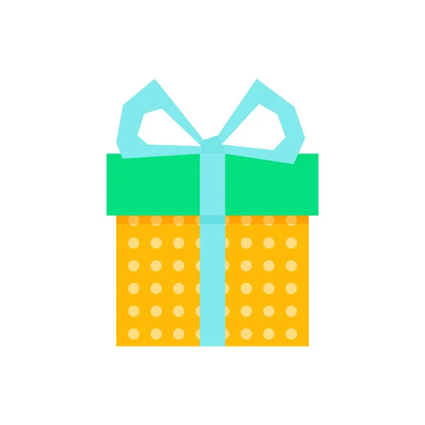 Forma de objeto vector. Vector sorpresa caja de regalo. Diseño de icono de regalo. Decoración de Navidad. Aniversario, cumpleaños. Diseño ilustrativo colorido. Ilustración aislada. Tarjeta de felicitación plantilla. Símbolo sorpresa . — Vector de stock