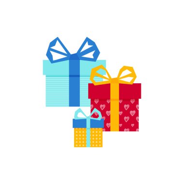 Her tasarım için bir hediye. Renkli, boş bir karton kutu. Ürün ambalajı. Beyaz arka plan. Sürpriz sembolü. Hediye kutusu vektör tasarım şablonu. - Evet. Tatil geçmişi. Noel vektörü.