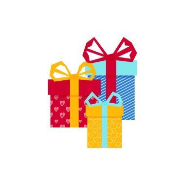 Her tasarım için bir hediye. Renkli, boş bir karton kutu. Ürün ambalajı. Beyaz arka plan. Sürpriz sembolü. Hediye kutusu vektör tasarım şablonu. - Evet. Tatil geçmişi. Noel vektörü.