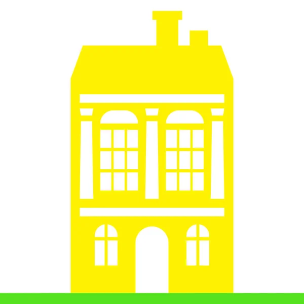 Vektorholländisches Haus Für Konzeptdesign Hausfassade Traditionellen Holländischen Stil Amsterdams Alte — Stockvektor