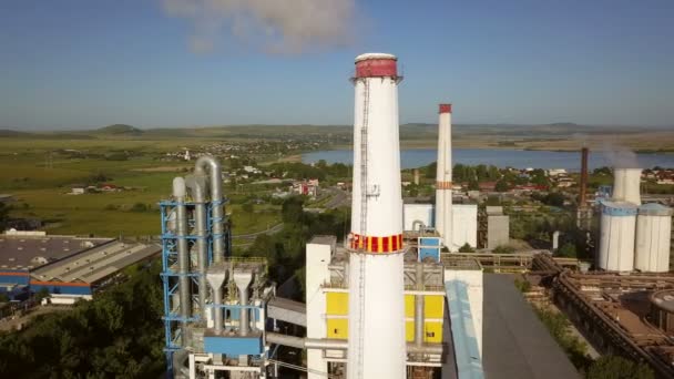 氧化铝加工厂 鸟瞰图 — 图库视频影像