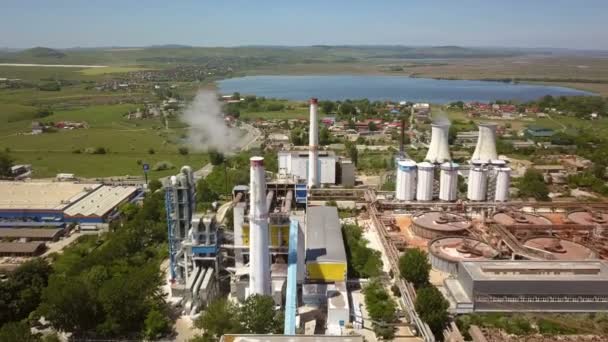 Alumina Processing Plant Aerial View — Stock Video