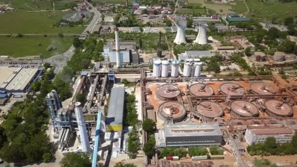 Alumina Processing Plant Aerial View — Stock Video