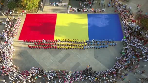 Tulcea Roemenië Augustus Opening Ceremony Luchtfoto Van Het International Folklore — Stockvideo