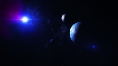 Yabancı gezegenler ile uzak bir yıldız sistemi