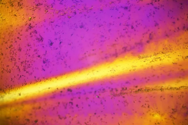 Polarize ışık mikroskop altında plastik torba