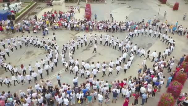 Danube Delta Romania June 2019 Universal Day Romanian Folk Costume — Stock Video