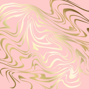 Pastel pembe arka plan, soyut geometrik arka planını sanatsal altın hatta