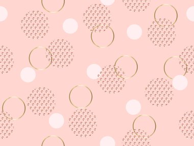 Pastel pembe arka plan, soyut geometrik arka planını sanatsal altın hatta