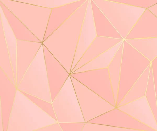 Pastel pembe arka plan, soyut geometrik arka planını sanatsal altın hatta