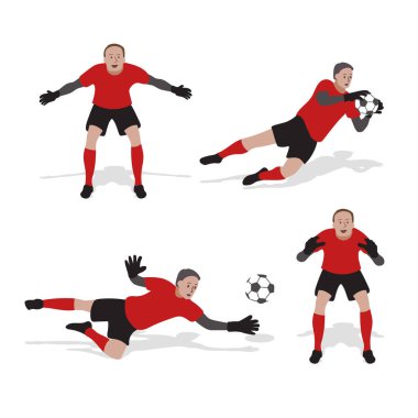 Amaç, vektör çizim kurtarmaya kaleci