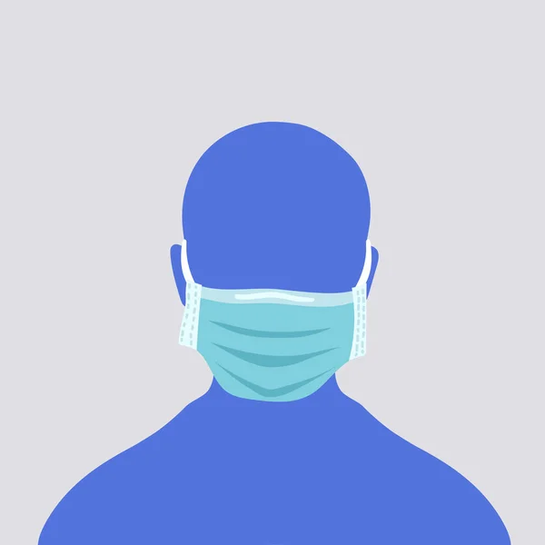 Tıbbi Maske Vektör Simgesi Vektör Çizim — Stok Vektör