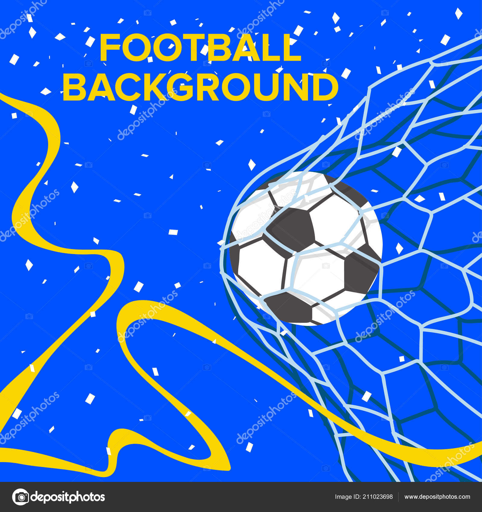 Soccer Ball Goal Blue Background Stock Vector Image By C Lepusinensis Soccer Ball Goal Blue Background Stock Vector Image By C Lepusinensis