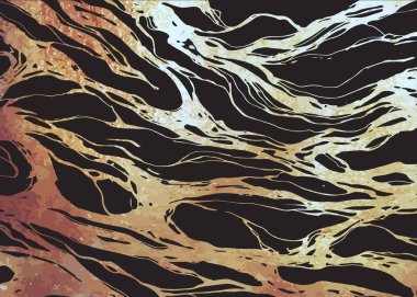 Altın mermer soyut model, taş arka plan, vektör çizim.
