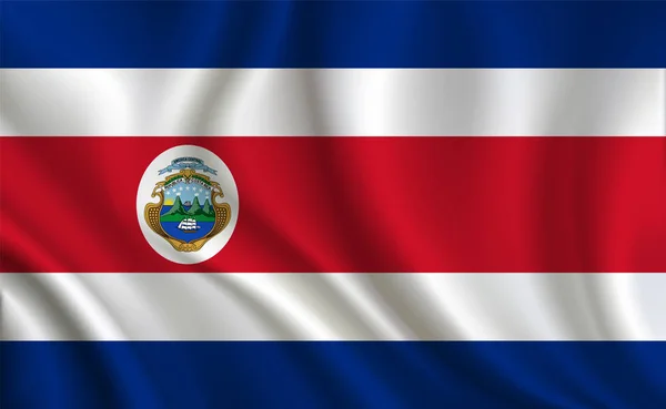 Costa Rica Flag Background — Stock Vector