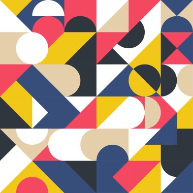 Geometrik şekil süsleme. Modern şık doku.