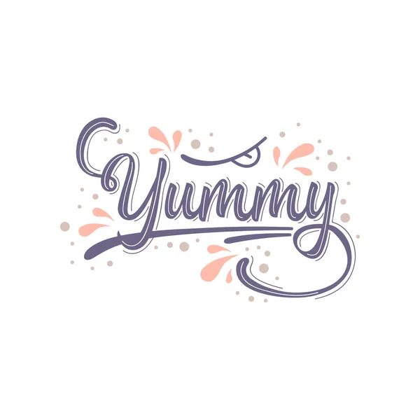 Yummy Ikona Designu Ilustracja Wektorowa — Wektor stockowy