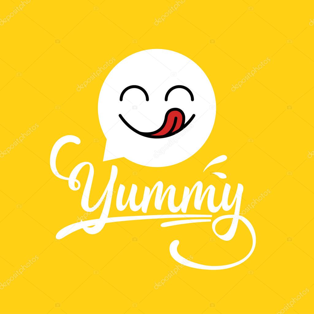 Yummy icon design. vector illustration
