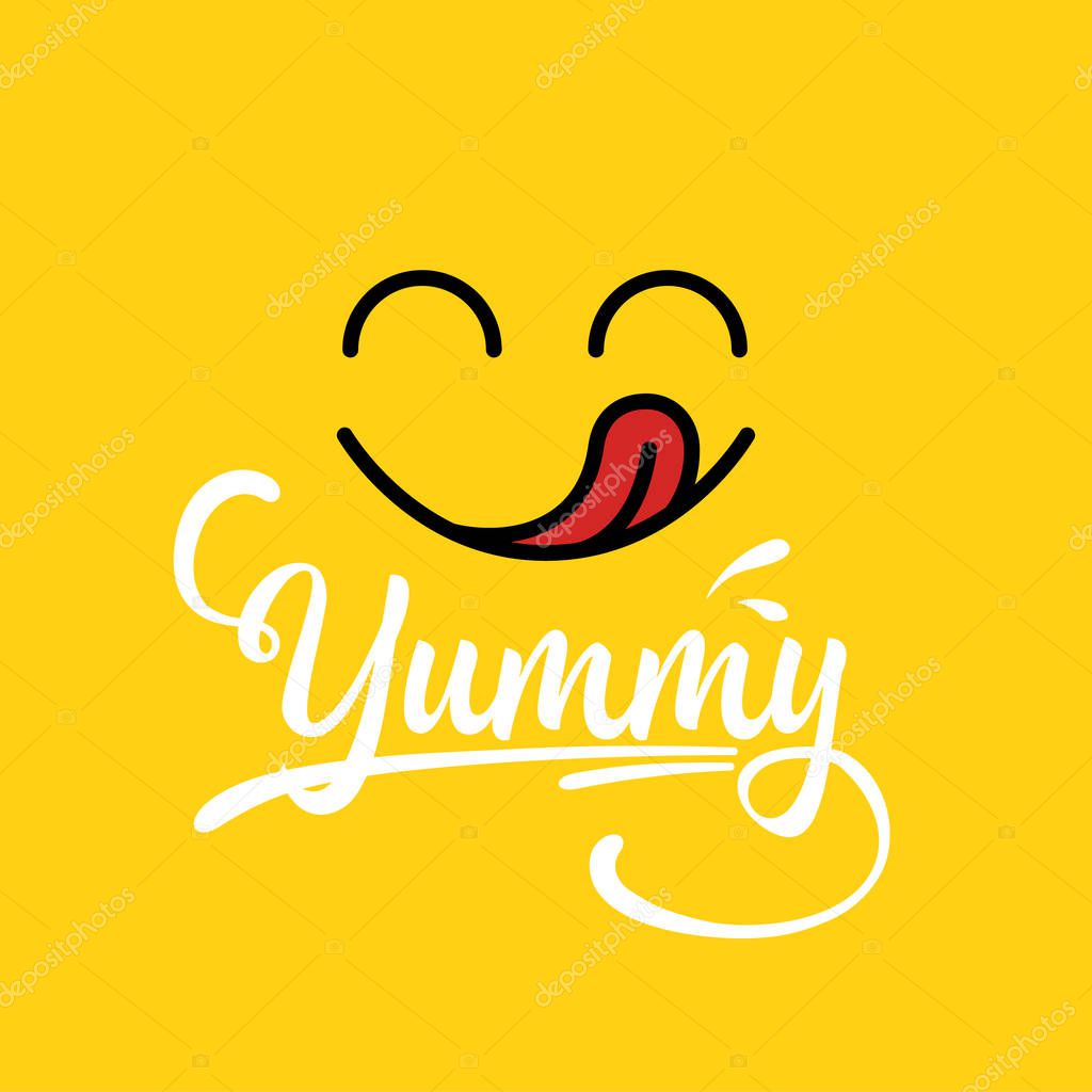 Yummy icon design. vector illustration