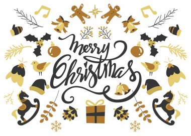 Mutlu Noeller metin tasarımı. Vektör logosu, tipografi. Pankart, tebrik kartı, hediye paketi vs. olarak kullanılabilir