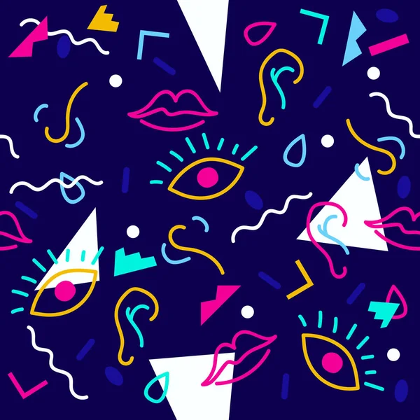 Dikişsiz sanatsal desen, vektör çizim