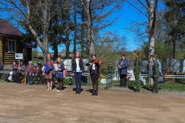 victory day rally 9 may 2018 year. On route Chudovo - Oskuy.