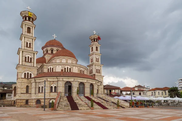 Korce İsa'nın Ortodoks Katedrali yeniden dirilişi.