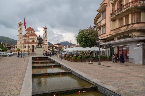Korce İsa'nın Ortodoks Katedrali yeniden dirilişi.