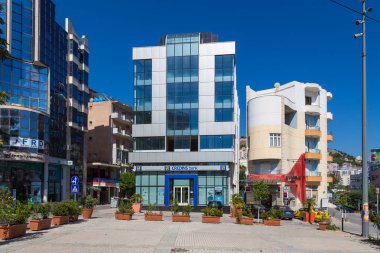 New Town Saranda, Arnavutluk ana cadde görünümü. .