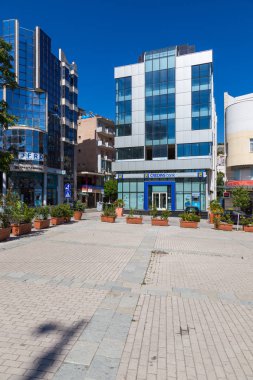 New Town Saranda, Arnavutluk ana cadde görünümü. .