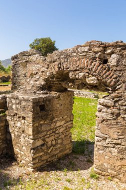 Kalıntıları antik kenti Buthrotum, Butrint, Arnavutluk