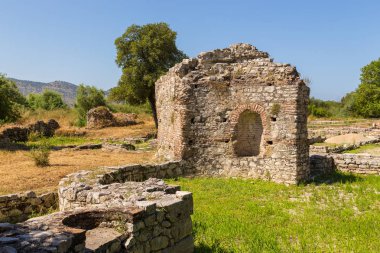 Kalıntıları antik kenti Buthrotum, Butrint, Arnavutluk