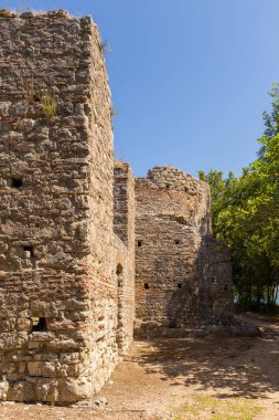 Kalıntıları antik kenti Buthrotum, Butrint, Arnavutluk