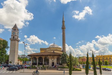 Hacı Ethem Bey Camii, 18. yüzyıldan kalma Camii, Tiran, Arnavutluk.
